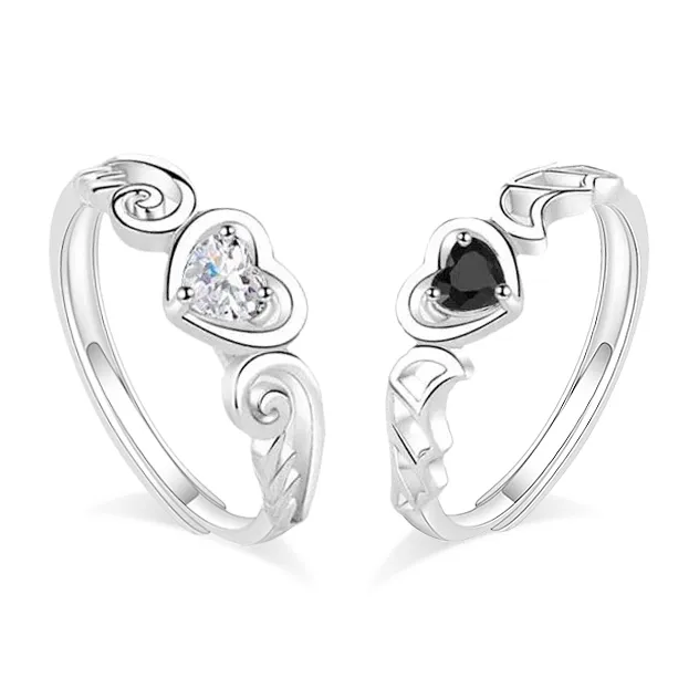 JOYDINNY S999 Fine Silver Rings Unisex-0