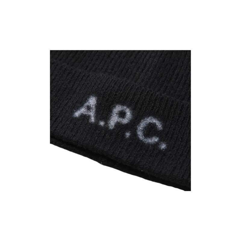 A.P.C Harry Logo Printed Knitted Beanie-3