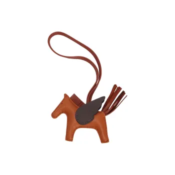 HERMES Swift Calfskin Bag Accessories Small Size Women's Gingerbread