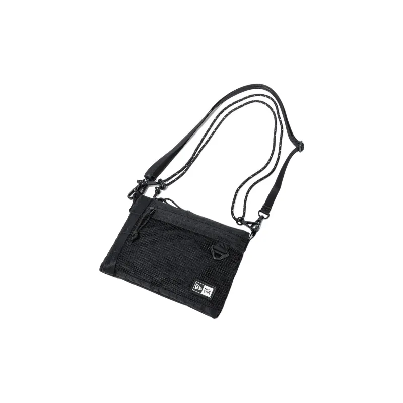New Era Nylon Shoulder Bag Unisex Black-4