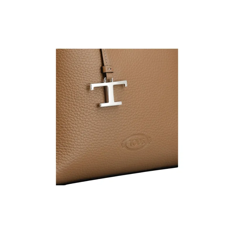 TOD'S Leather One Shoulder Handbags Mini Women's Brown-4