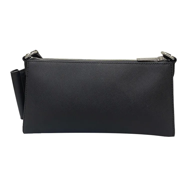 MICHAEL KORS Leather Shoulder Bag Medium Size Women's Black-2
