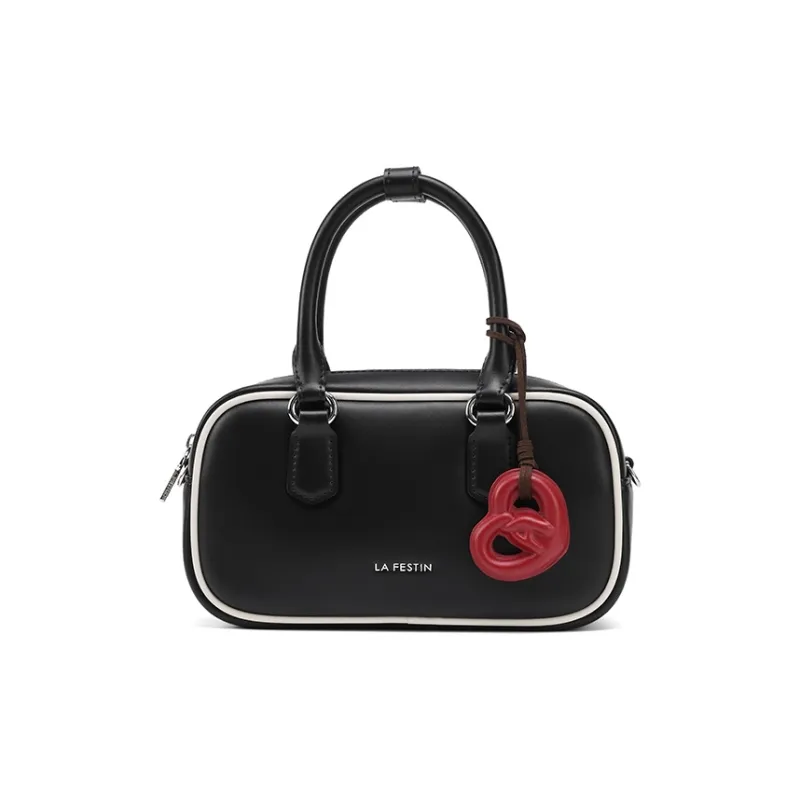 LA FESTIN Cow Leather Boston Bag Crossbody Handbags Small Size Women's Multicolor-11