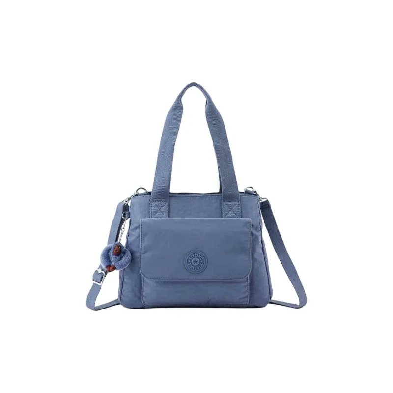 Kipling Fabric Tote Bag, Shopping Bag, Shoulder Bag, Crossbody Bag, Handbag Medium Size Unisex Blue-0