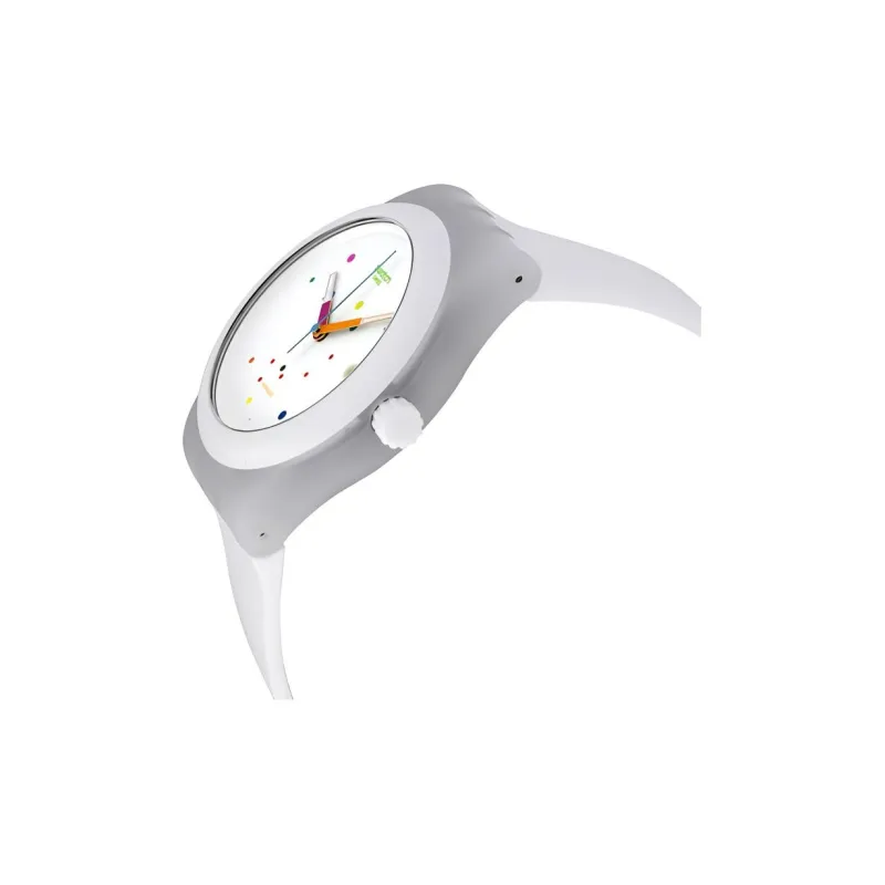SWATCH Unisex 42mm White Watch SUTW400-1