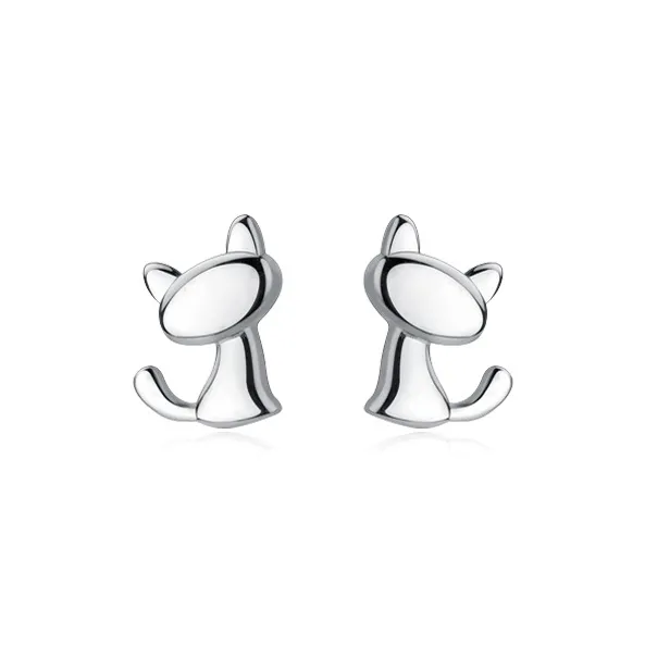 D.K.X S925 Silver Stud Earrings Women's-0