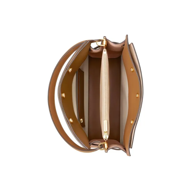 TORY BURCH Lee Radziwill Small Double Bag Tiramisu-2