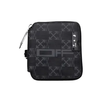OFF-WHITE Fabric Coin Purse Men's Black