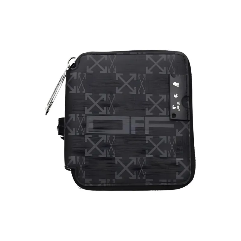 OFF-WHITE Fabric Coin Purse Men's Black-0