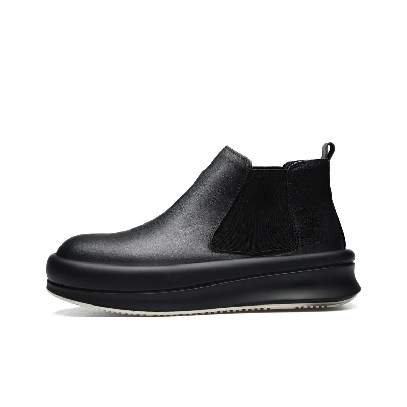 PARDASAUL Short Chelsea Boots Men's Black-5