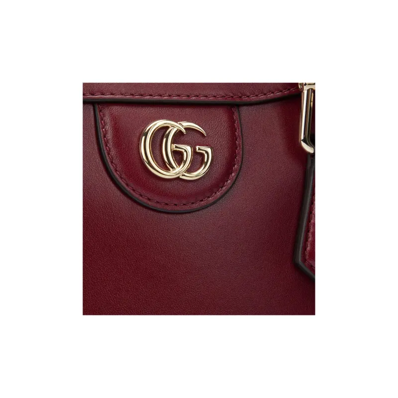 GUCCI Diana Soft Leather Tote Bag Shopping Bag Shoulder Bag Crossbody Bag Handbag Mini Women's Deep Red-5
