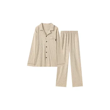 Shivs Pajama Set Men's Apricot Yellow