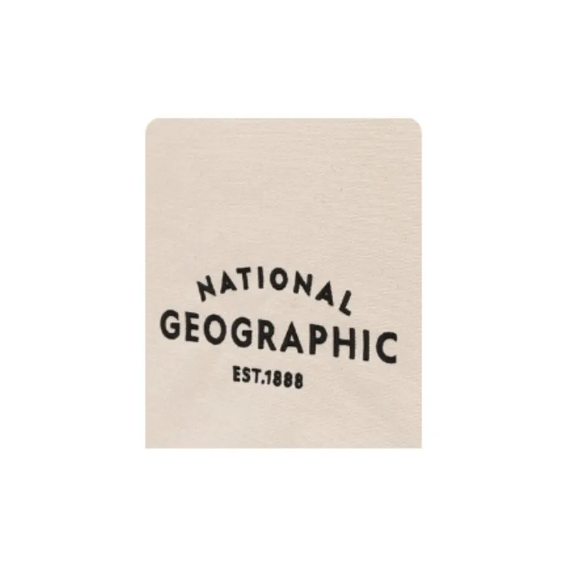 NATIONAL GEOGRAPHIC Cotton Tote Bag Shopping Bag Handbag Shoulder Bag Women's Ivory White-4
