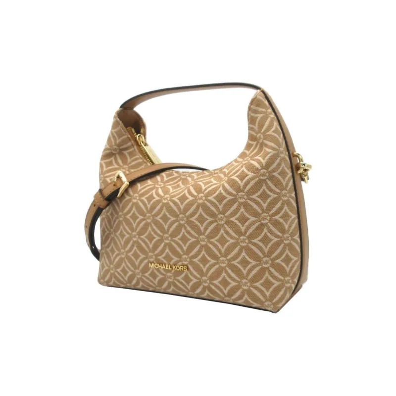 MICHAEL KORS Jacquard Fabric Crossbody One Shoulder Handbag Trumpets Women's Brown-3