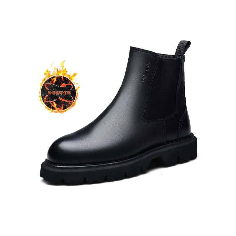 PARDASAUL Short Chelsea Boots Men's Black-6
