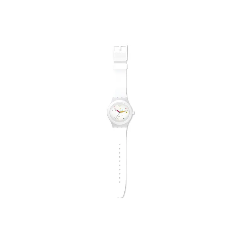 SWATCH Unisex 42mm White Watch SUTW400-2