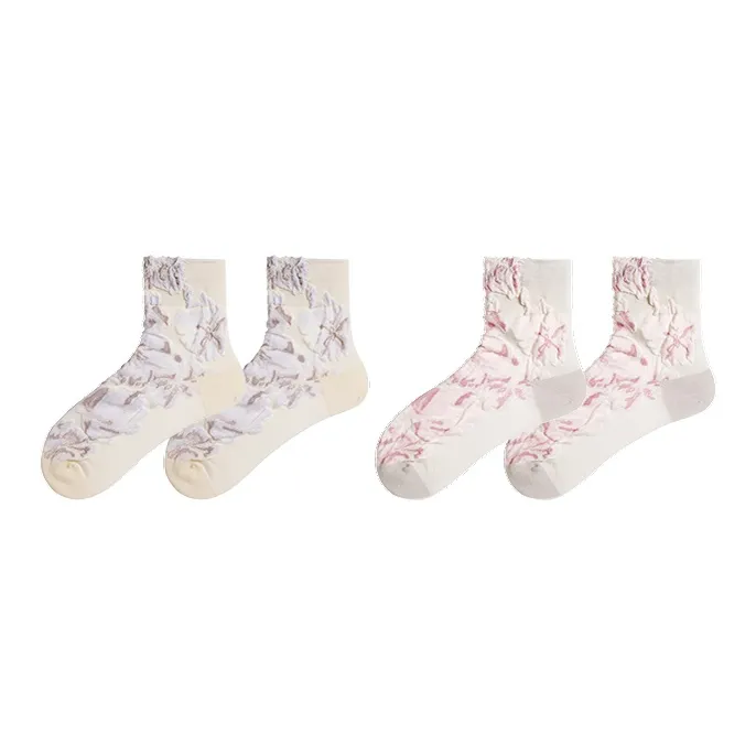 Ubras Mid Calf Socks Women's 2 Pack-0