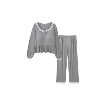 Sleeping Beauty Pajama Set Women's Light Gray