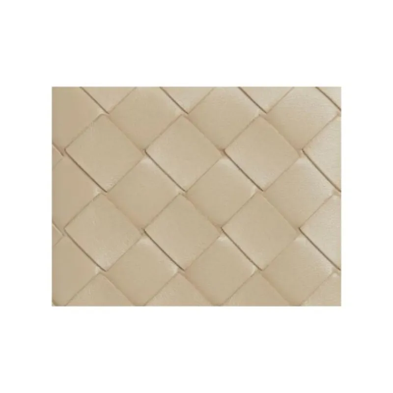 Bottega Veneta Intrecciato Lambskin Wallet Small Size Women's Glacier-4