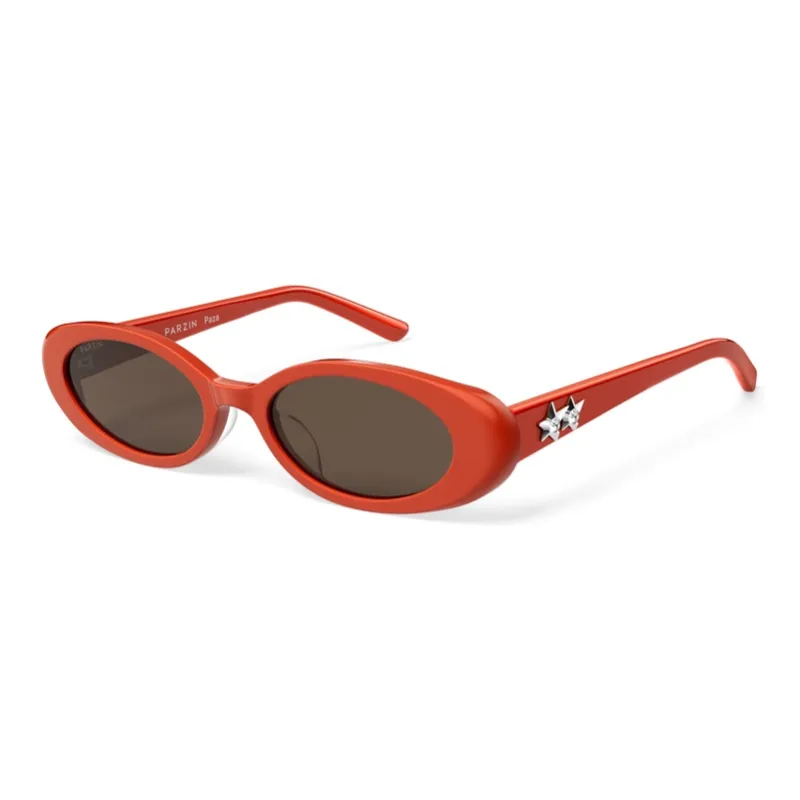 PARZIN Plate Frame Oval Sunglasses Unisex-12