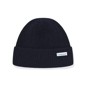 COVERNAT Wool, Nylon, Polyester, Cashmere Beanies Unisex Marine Blue