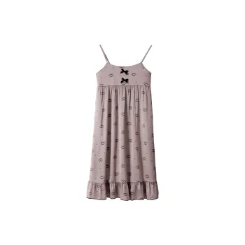 Qin Jing Nightgown Women's Gray
