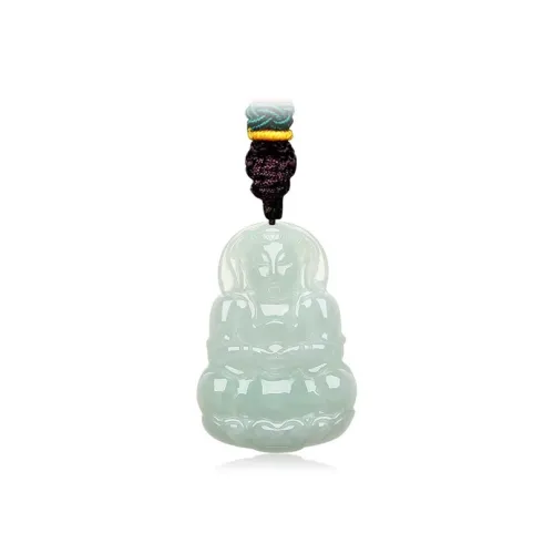 KING TAI SANG Glutinous Jade Necklaces Unisex