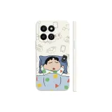 Antique White-Blue Shin-Chan in Bed