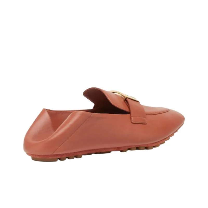 FENDI Baguette Ff Plaque Loafers Women's-3