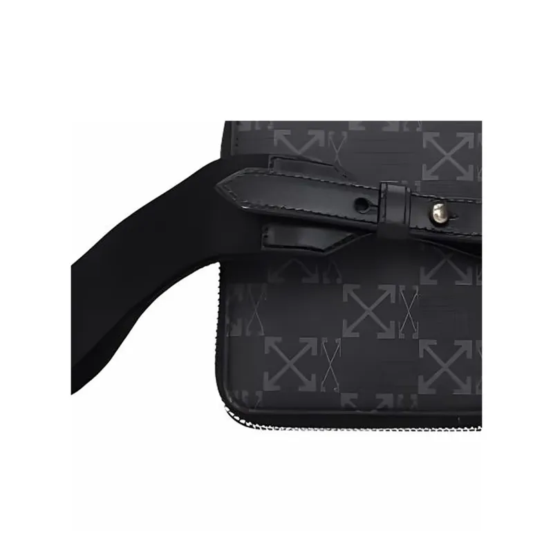 OFF-WHITE Fabric Coin Purse Men's Black-3