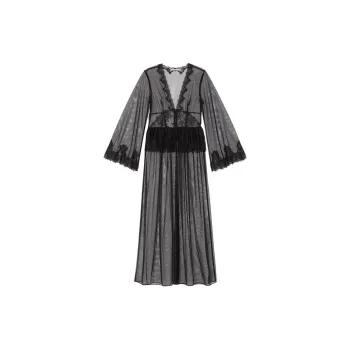 Victoria's Secret Sleep Robe Women's Black