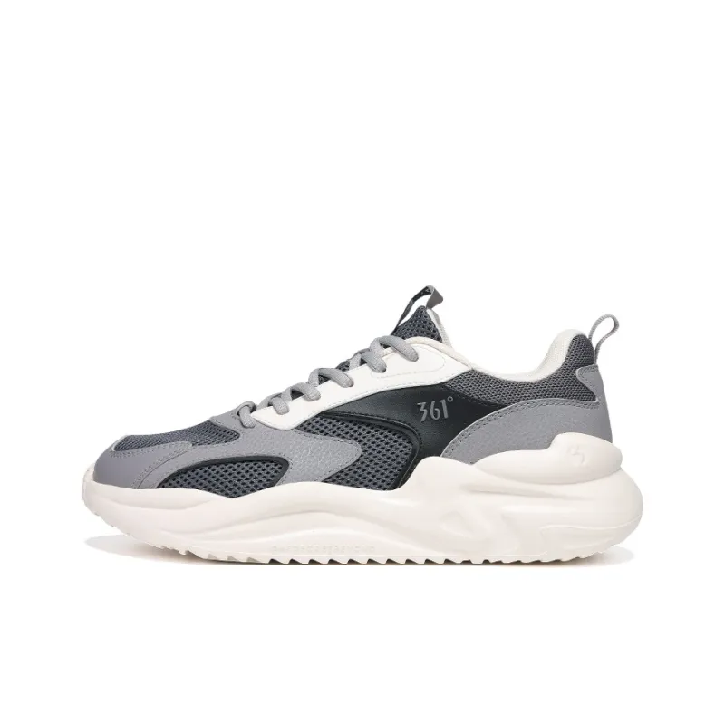 361° Cushioning Breathable Lightweight Low Top Casual Shoes Men's Zinc Iron Gray Smoke Gray-0