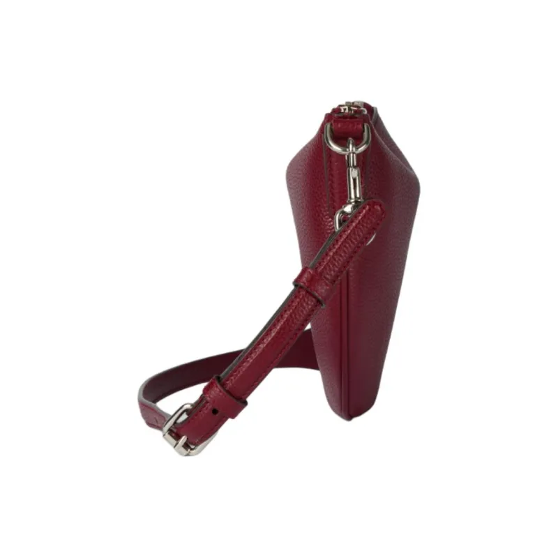 GUCCI Leather Crossbody Bag, Shoulder Bag Mini Unisex Red-2