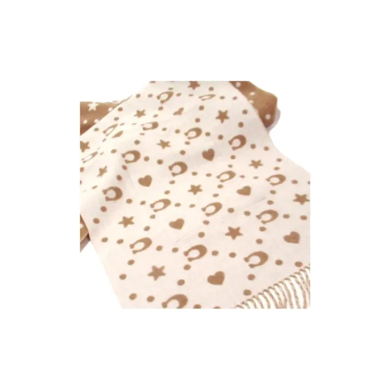 COACH Wool Knit Scarves Women's Taupe-2