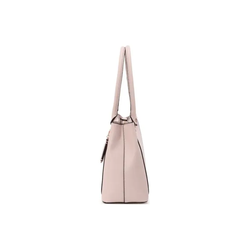 GUESS Polyurethane Tote Bag Shopping Bag Shoulder Bag Handbag Women's Light Pink-1