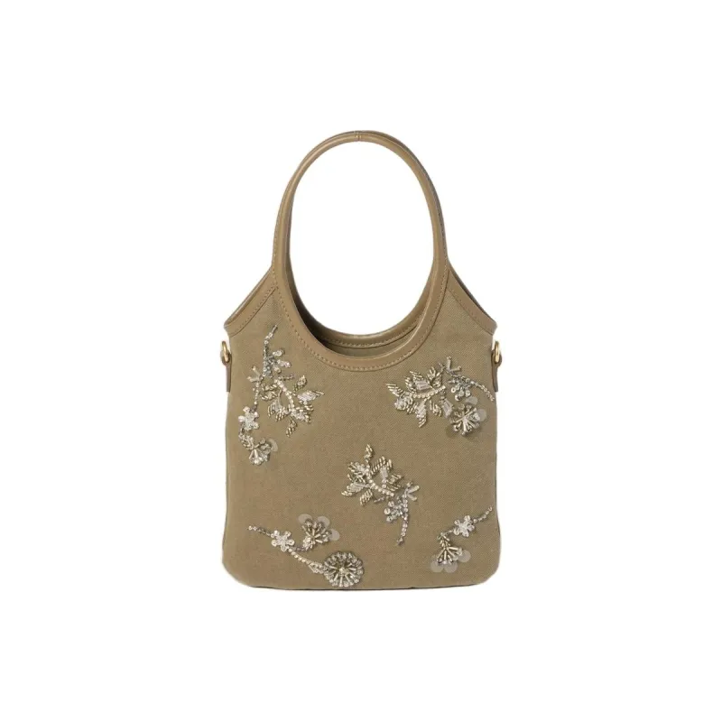 MIU MIU Ivy Fabric Shoulder Bag, Crossbody Bag, Handbag Women's Tundra-2