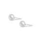 SESL9011-6mm White Pearl Stud Earring 925 Silver
