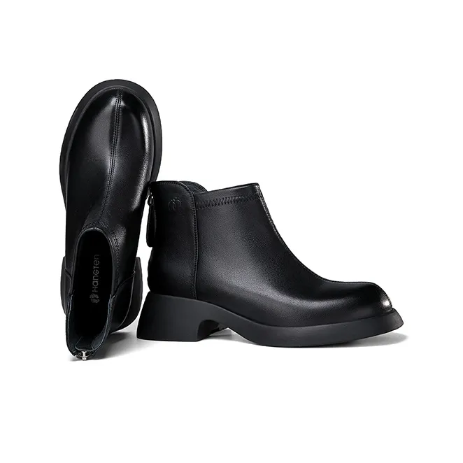HANG TEN Ankle Boots Women's Black/Beige-1