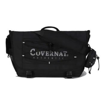 COVERNAT Polyester Messenger Bag, Crossbody Bag, Shoulder Bag Regular Unisex Black