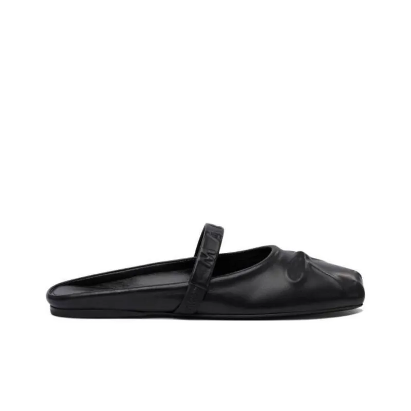 MARNI Logo Debossed Square Toe Loafers Women's-1