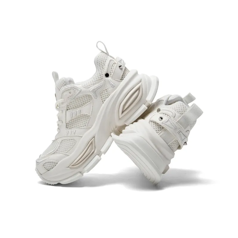 CHERYKALLY Anti-Slip Wear-Resistant Breathable Height Increasing Low-Top Chunky Sneakers Women's-15