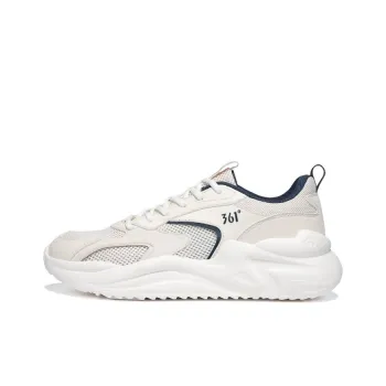 361° Cushioning Breathable Lightweight Low Top Casual Shoes Men's Feather White Lotus White