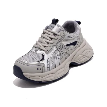 Lin's Travels Cushioned Slip Resistant Abrasion Resistant Low Top Chunky Sneakers Women's