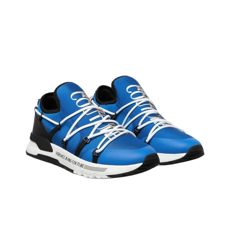 VERSACE JEANS COUTURE Dynamic Low Top Casual Shoes Men's Blue-2