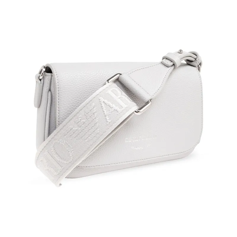 EMPORIO ARMANI Polyurethane Shoulder Bag Women's Gray-1