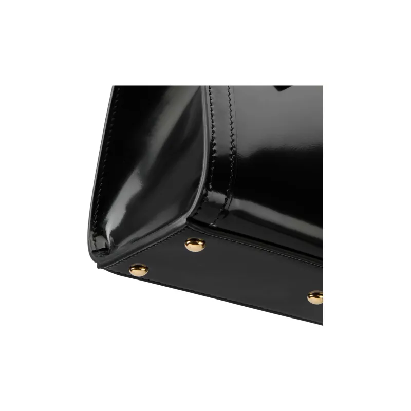 GUCCI Diana Leather Tote Bag Shopping Bag Shoulder Bag Crossbody Bag Handbag Mini Women's Black-6