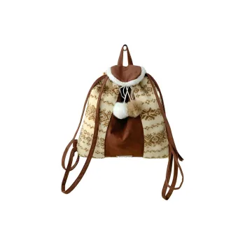 SUN ERATH&U Plush Backpack Regular Women's Coffee
