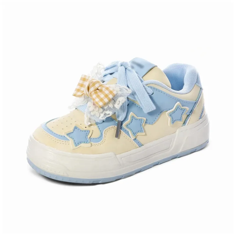 KAAVER OTTO Skateboard Shoes Women's Low Top White-1