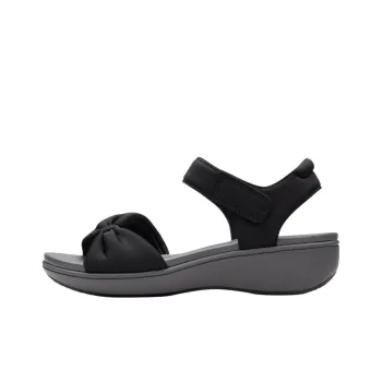 Clarks BreezeRae Sara Strap Sandals 4.5cm Women's Black