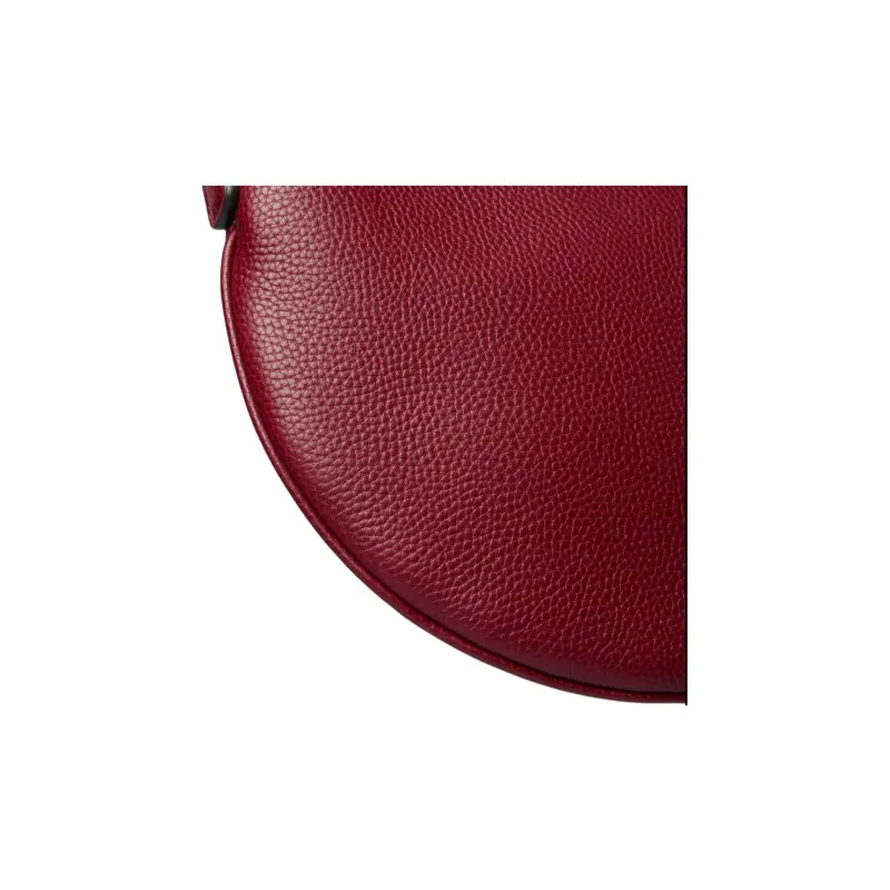 GUCCI Leather Crossbody Bag, Shoulder Bag Mini Unisex Red-6